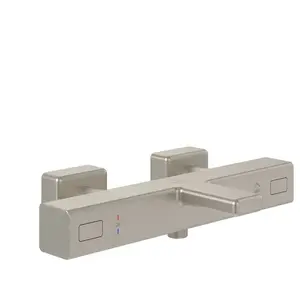 Mitigeur bain douche thermostatique - VILLEROY & BOCH - Universal Taps & Fittings - Brossé - Laiton - Mural pas cher