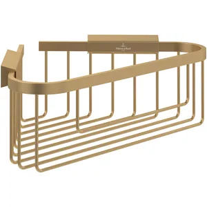 Villeroy & Boch, Rangement pour douche, Elements - Panier de douche d'angle Tender, 260 x 206 x 82 mm