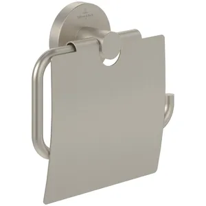 Villeroy & Boch, Dérouleur de papier toilette, Elements - Distributeur de papier toilette Tender avec couvercle, 134 x 38 x 132 mm