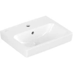 Villeroy & Boch Architectura - Fontein 45x37 mm, met overloop, kraangat, alpine wit 43874501 pas cher