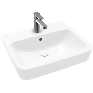Villeroy & Boch, Lavabo, V&B lavabo O.NOVO 550x460mm avec vasque à l'anglaise AntiBac C+ (460 mm, 550 mm)