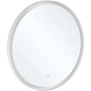 Villeroy & Boch, Miroir, V&B Miroir SUBWAY 3.0 rond 712x712x45mm White Matt pas cher