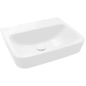 Villeroy & Boch, Lavabo, V&B lave-mains O.NOVO 450x370mm o HL o ÜL we AntiBac C+ (370 mm, 450 mm)