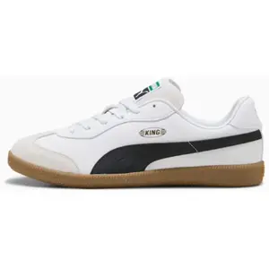 PUMA King 21 IT, Chaussure de Football Mixte, White Black-Gum, 40 EU pas cher