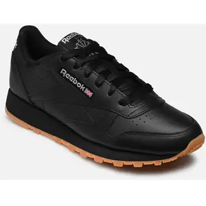 Reebok Classic Leather Femme Baskets, CBLACK/PUGRY5/RBKG03, 41 EU pas cher
