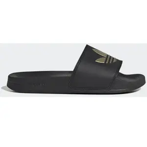 adidas Originals Claquette Adilette Lite - Core Black / Core Black / Matte Gold, Core Black / Core Black / Matte Gold 39
