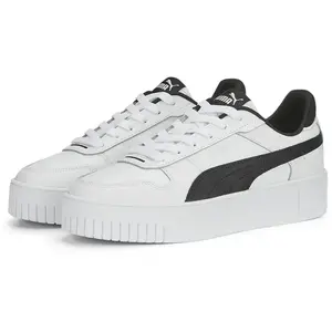 Comparateur de prix : PUMA Carina Street Femme Baskets, Puma White Puma Black Puma Silver, 38 EU