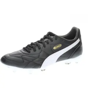 PUMA Chaussures de football King Top Mxsg unisexes, Puma Black PUMA White PUMA Gold, 46.5 EU pas cher