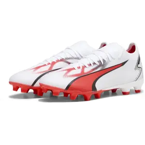 Puma ultra match fg-ag wit-zwart-fire orchidee wit 46.5 pas cher