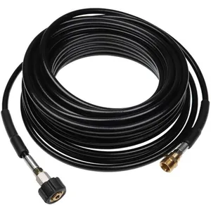 Vhbw vhbw Tuyau de rallonge 20 m compatible avec Kärcher K 2.36 M T 50, K 2.38 D plus nettoyeur haute pression avec connexion M22 x 1,5, noir