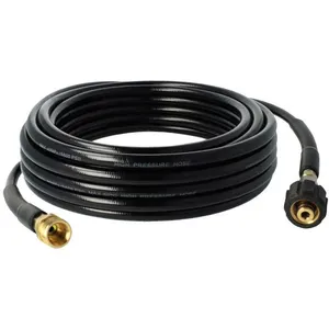 Vhbw vhbw Tuyau de rallonge 10 m compatible avec Kärcher K 5.80 M T 200, K 5.91 MD nettoyeur haute pression avec connexion M22 x 1,5, noir pas cher