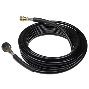 Vhbw vhbw Tuyau de rallonge 10 m compatible avec Kärcher K 2.120 T 50, K 2.14, K 2.15 nettoyeur haute pression avec connexion M22 x 1,5, noir pas cher