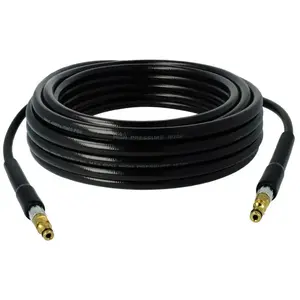 Vhbw vhbw 10m Tuyau haute-pression compatible avec Kärcher K 4 *AR, K 4 *E, K 4 *GB, K 4.900 Silent 60Hz *JP nettoyeur haute pression - Filetage en laiton pas cher