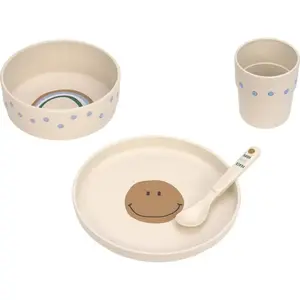 Lässig serviesset PP/Cellulose - Happy Rascals Smile sky blue pas cher