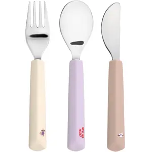 Lässig Tiny Team Cat Bestekset - 3 Stuks - Roze pas cher