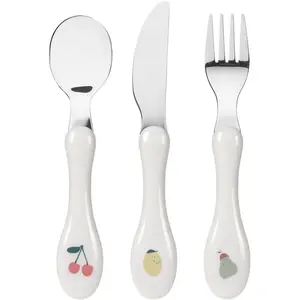 Lässig, Vaisselle + couverts pour enfants, Esslernbesteck 3-tlg. Besteck-Set Cutlery - Happy Fruit pas cher