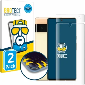 BROTECT - Screenprotector voor Google Pixel 6 Pro (Voor+Camera) - Folie Beschermfolie transparant volledig dekking - (2 Stuks) pas cher