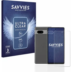 Comparateur de prix : Savvies - Screenprotector voor Google Pixel 7a (Voor+Camera) - Folie B...