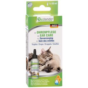 50ml Vetlando gouttes de soin des oreilles pour chien et chat pas cher
