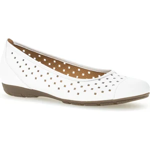 Baskets basses - GABOR - Femme - Cuir - Blanc pas cher