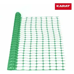 FLOORDIREKT Afzetting Chester - Barrierehek - Groen - 1 x 30 m - Kippengaas, Veiligheidsnet, Waarschuwingsnet - 100g/m² Materiaaldikte - Robuust & Herbruikbaar voor Tuin, Bouwplaats, Weide of Camping pas cher