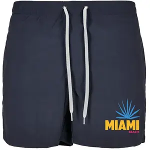 Mister Tee - Miami Beach Zwemshorts - L - Donkerblauw pas cher