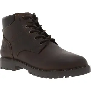 Bottines marron foncé à lacets noires semelle noire Homme DOCKERS BY GERLI pas cher