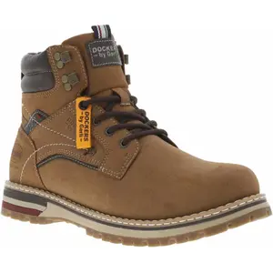 Bottines avec zip cognac avec lacets Homme DOCKERS BY GERLI pas cher