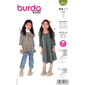 9252 Burda Naaipatroon - Kledingcombinatie Jurk en blouse