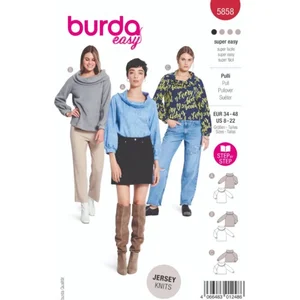Burda nr.5858 maat 34 - 48 pas cher
