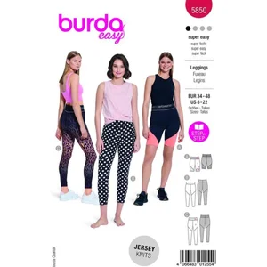 Burda nr.5850 maat 34 - 48