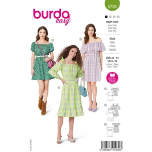 Burda Naaipatronen Dames - Maat 44/Maat 42/Maat 40/Maat 38/Maat 36/Maat 34