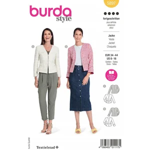 Patron Burda 5897 - Elégantes vestes du 34 au 44 (FR)(...) -