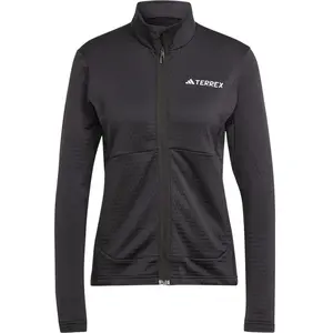 adidas TERREX Terrex Multi Light Fleece Ritsjack - Dames - Zwart- S pas cher