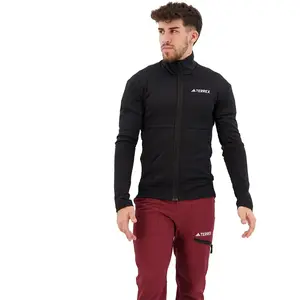 adidas TERREX Terrex Multi Light Fleece Ritsjack - Heren - Zwart- XL pas cher