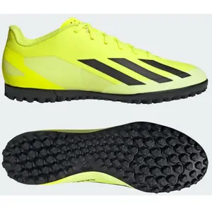 adidas Mixte X Crazyfast Club Turf Boots, Solar yellow/Core black/Cloud white, 44 2/3 EUVendu pargalaxus