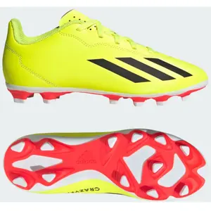 adidas Mixte enfant X Crazyfast Club Flexible Ground Boots, Solar Yell... pas cher