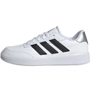 adidas Femme Courtblock Shoes, Cloud White/Core Black/Silver, 38 EU pas cher