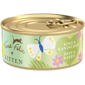 Terra Felis Kitten 18 x 70 g pour chaton - boeuf, lapin pas cher