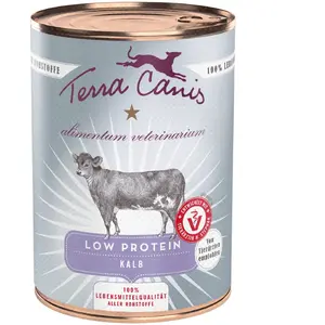 6 x 400 g Terra Canis Alimentum Veterinarium Low Protein au veau, nourriture humide pour chien pas cher