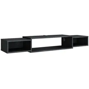 Vicco meuble tv Nordic, 139.7 x 20.3 cm avec des étagères ouvertes, Béton no... pas cher