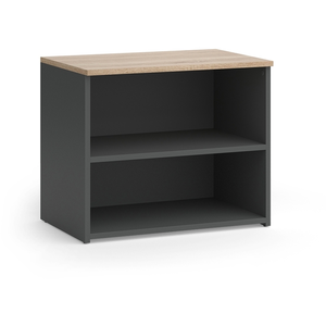 Meuble TV Wido 60x50cm avec 2 compartiments Anthracite/Sonoma Vicco pas cher