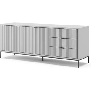 Vicco meuble tv Eliza, Gris, 150.1 x 60 cm pas cher