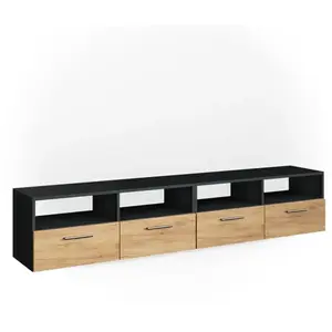 Meuble Bas Tv - Vicco - Diego - Lot De 2 - Anthracite Chêne pas cher