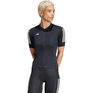adidas Performance Tempo 3-Stripes Wielrenshirt - Dames - Zwart- L pas cher