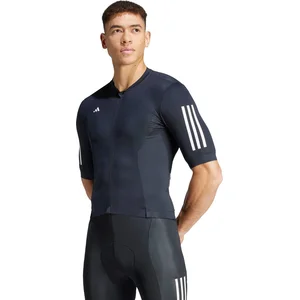 adidas Performance Tempo 3-Stripes Wielrenshirt - Heren - Zwart- S pas cher
