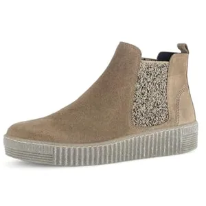 Bottines - GABOR - Chelsea - Cuir - Beige - Confort Optimal pas cher