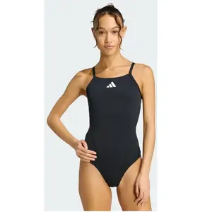 adidas Performance RIPSTREAM TEAM C-RUG ZWEMPAK MET DUNNE BANDJES - Dames - Zwart pas cher