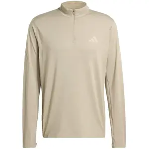 Maillot 1/2 zip adidas Icon Marron L pas cher