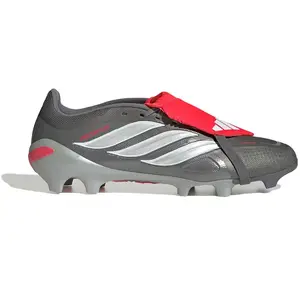 adidas Chaussure de football PREDATOR LEAGUE languette rabattable Terrain souple - Gris, Gris 42 pas cher